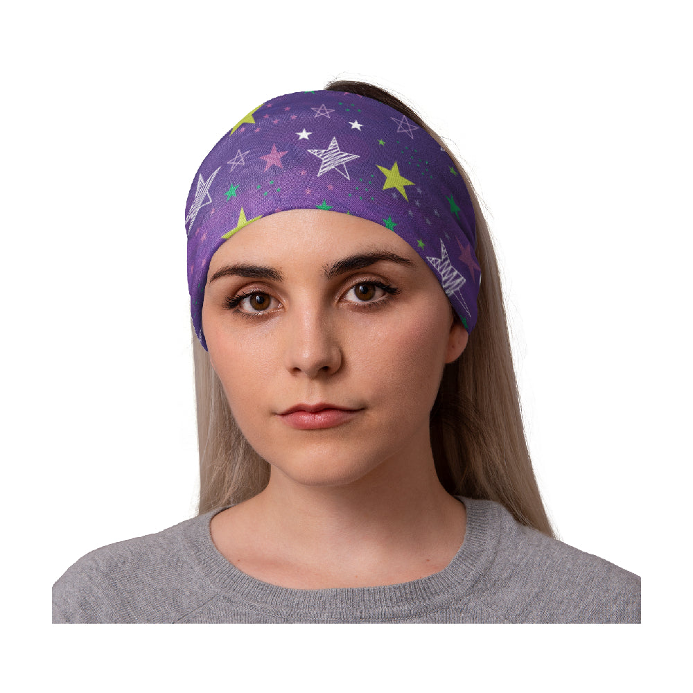 Lunabands Stary Night Multi Use Multifunctional Running Sports Fitness Training Bandana Headband half Marathon Snood Gyn Yoga