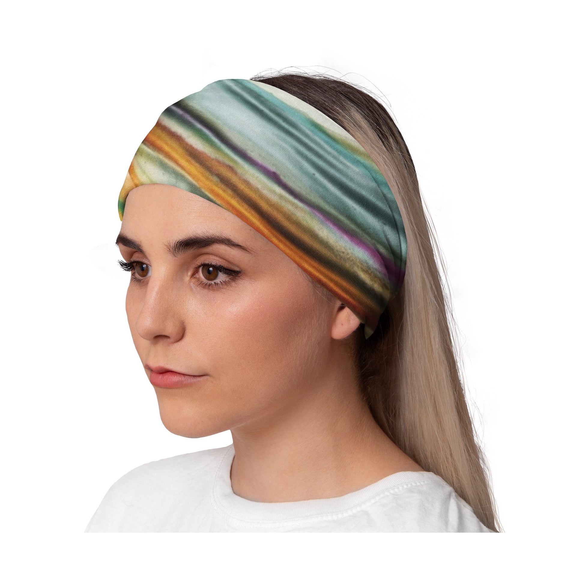 Lunabands Autumn Watermark Womans Ladies Fashion Designer Multi Use Multifunctional Trail Running Gym Snood Bandana Headband Fitness Headbands