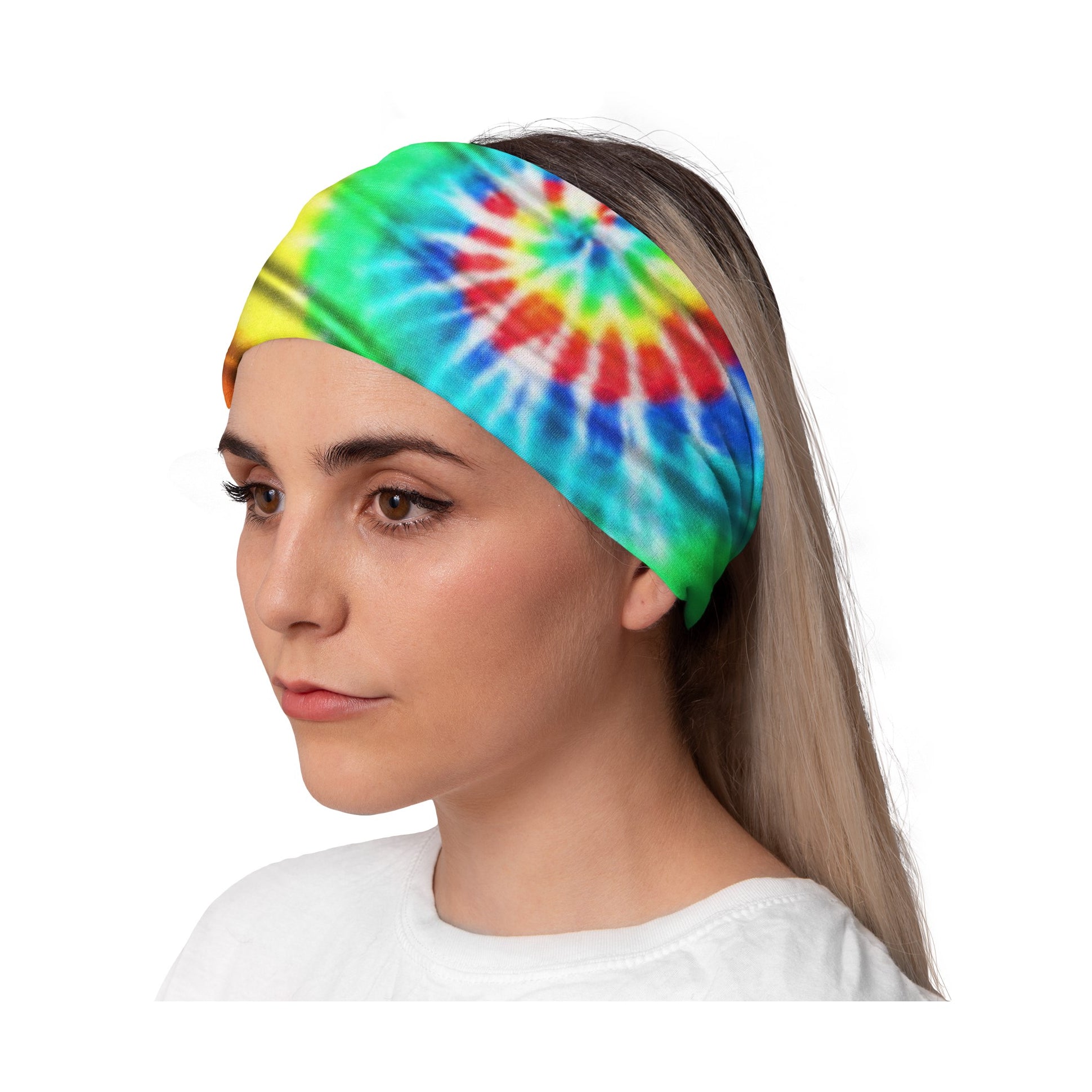 Lunabands Tie Dye Womans Ladies Fashion Designer Multi Use Multifunctional Trail Running Gym Snood Bandana Headband Fitness Headbands