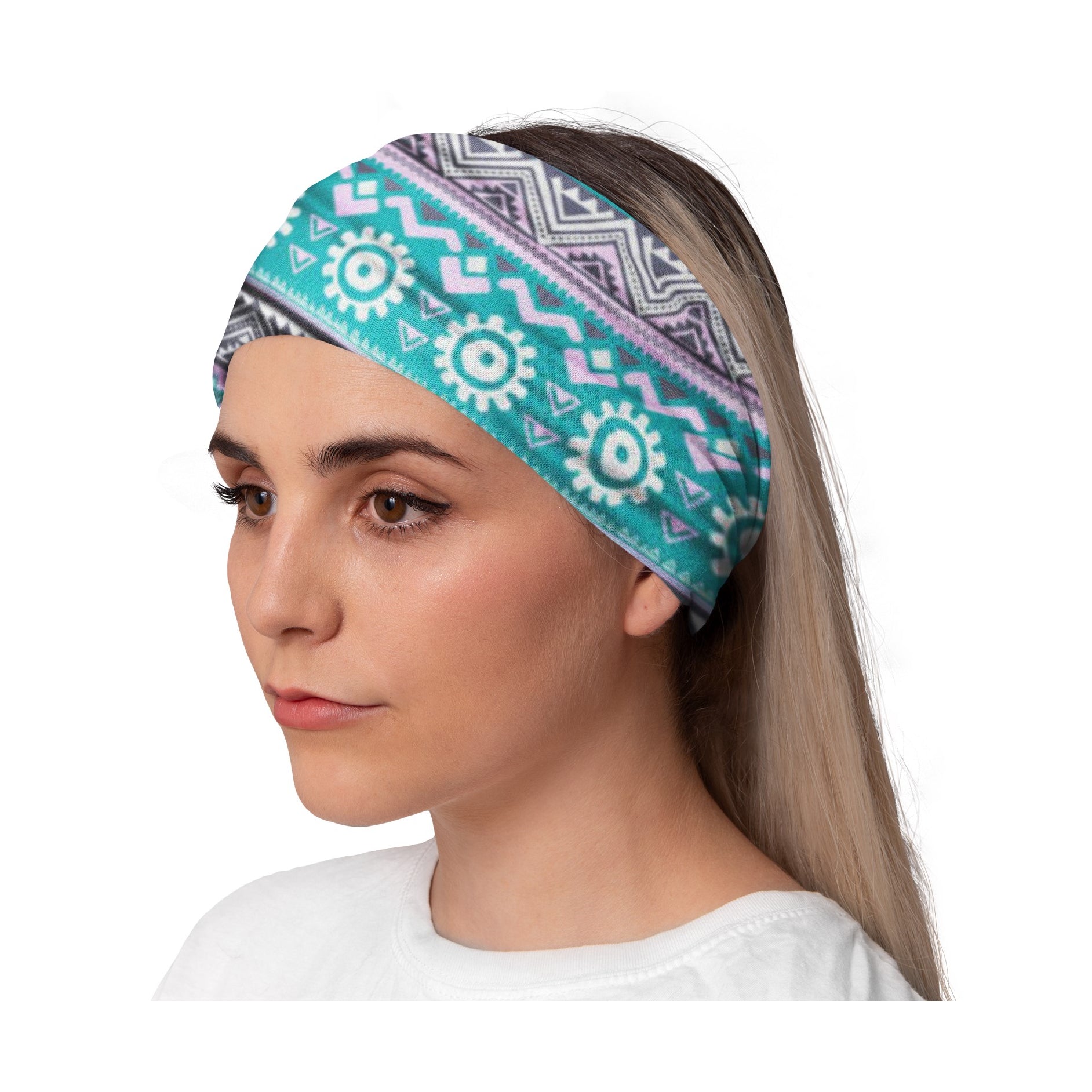 Lunabands Serenity Womans Ladies Fashion Designer Multi Use Multifunctional Trail Running Gym Snood Bandana Headband Fitness Headbands