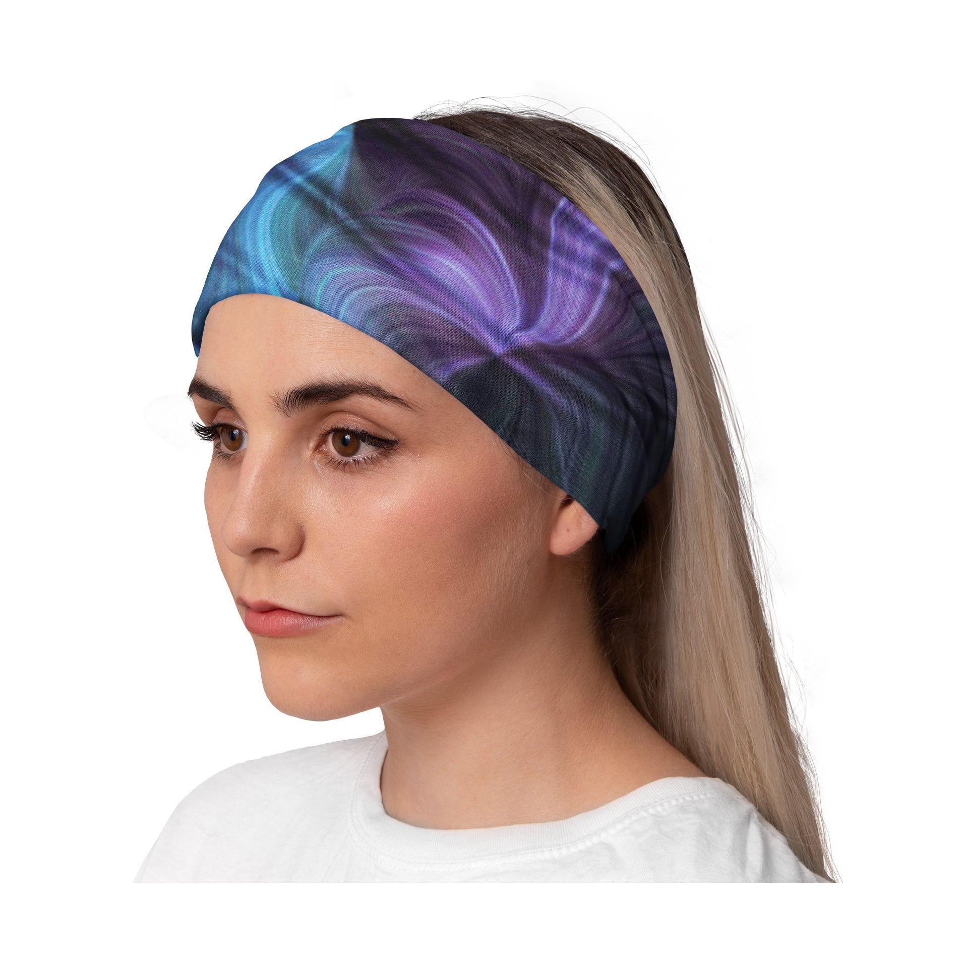 Lunabands Janus Womans Ladies Fashion Designer Multi Use Multifunctional Trail Running Gym Snood Bandana Headband Fitness Headbands