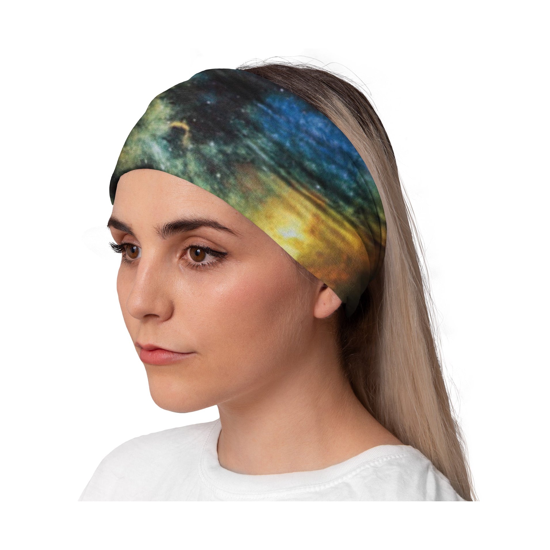 Lunabands Andromeda Womans Ladies Fashion Designer Multi Use Multifunctional Trail Running Gym Snood Bandana Headband Fitness Headbands