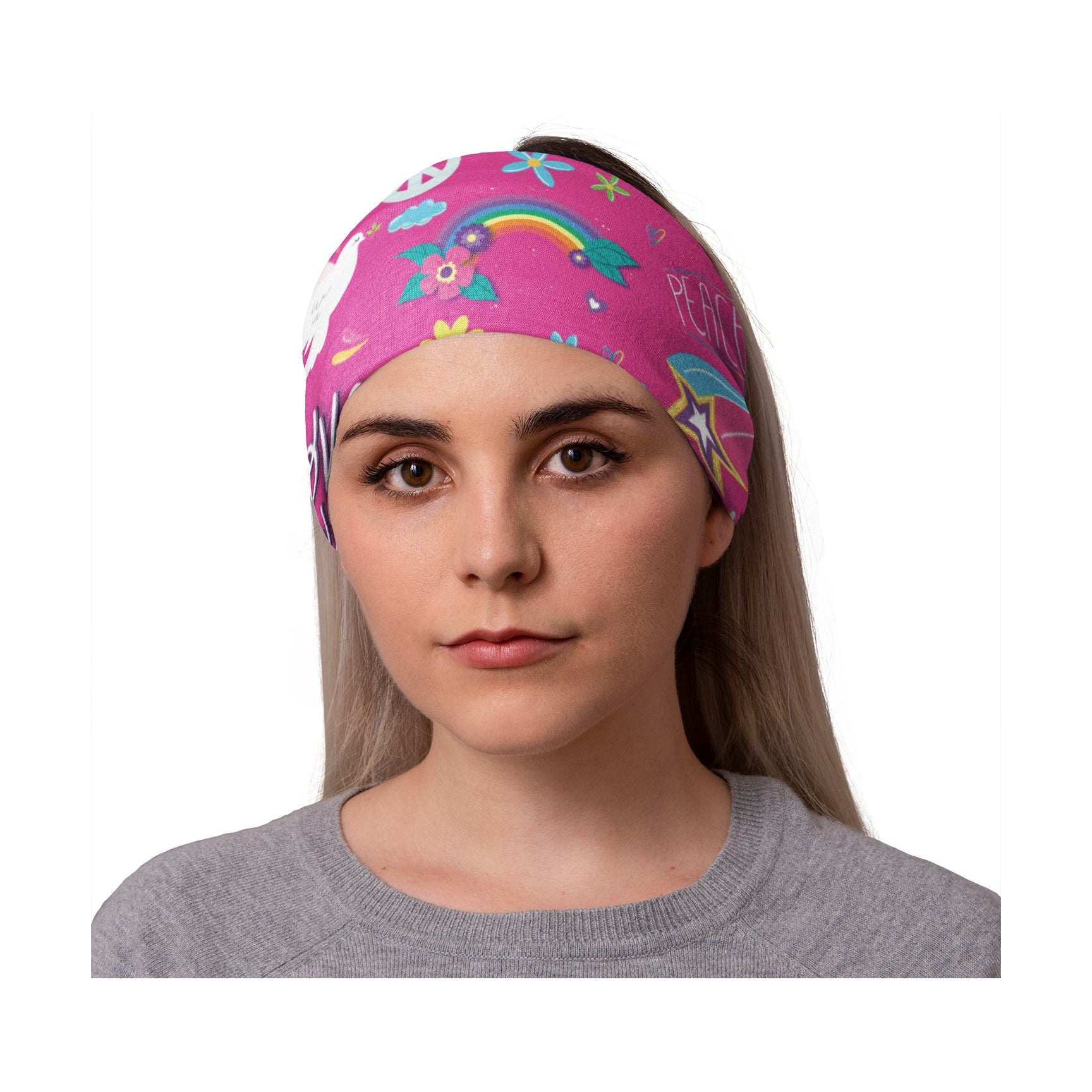 Lunabands Womans Ladies Fashion Designer Multi Use Multifunctional Trail Running Gym Snood Bandana Headband Fitness Headbands